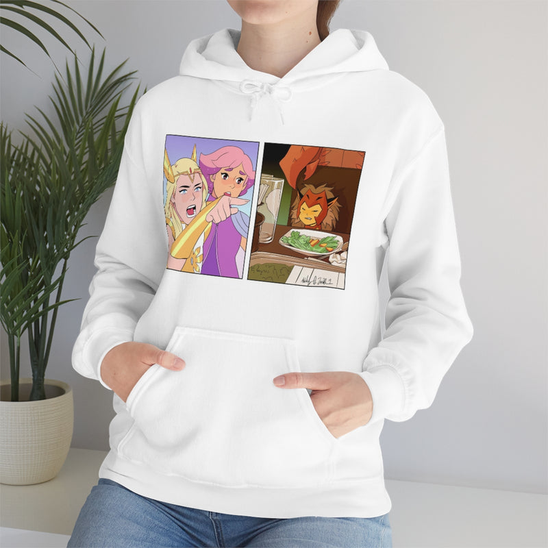 She-Ra Yelling at Catra Meme Unisex Heavy Blend™ Hooded Sweatshirt