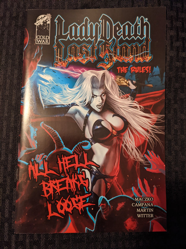 Lady Death: Last Stand components: Rulebook
