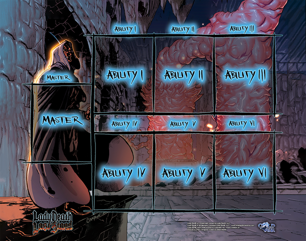Lady Death: Last Stand components: Master Game Board