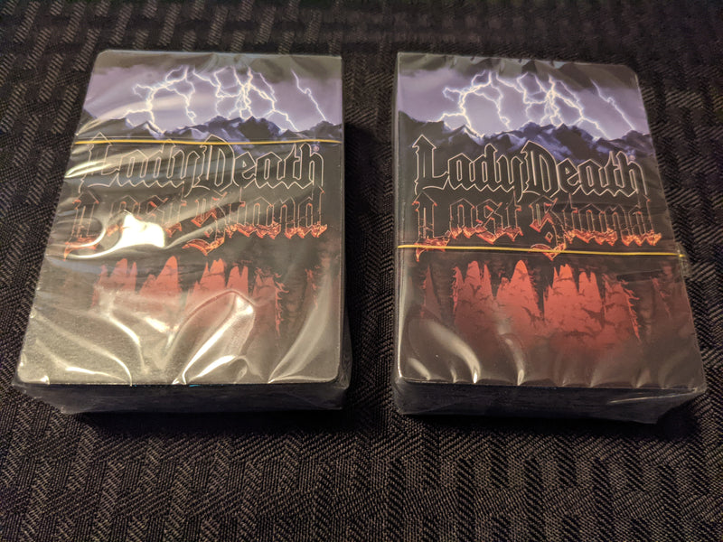 Lady Death: Last Stand components: Full sized cards