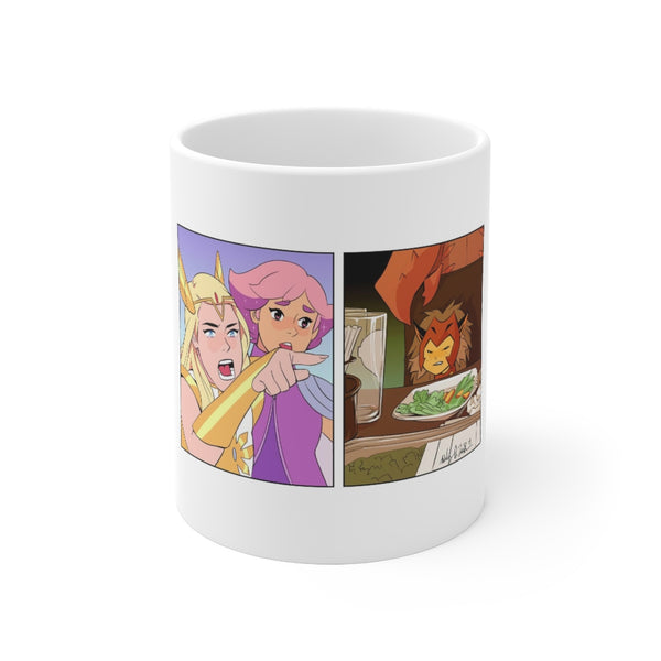 She-Ra Yelling at Catra Meme Ceramic Mug 11oz