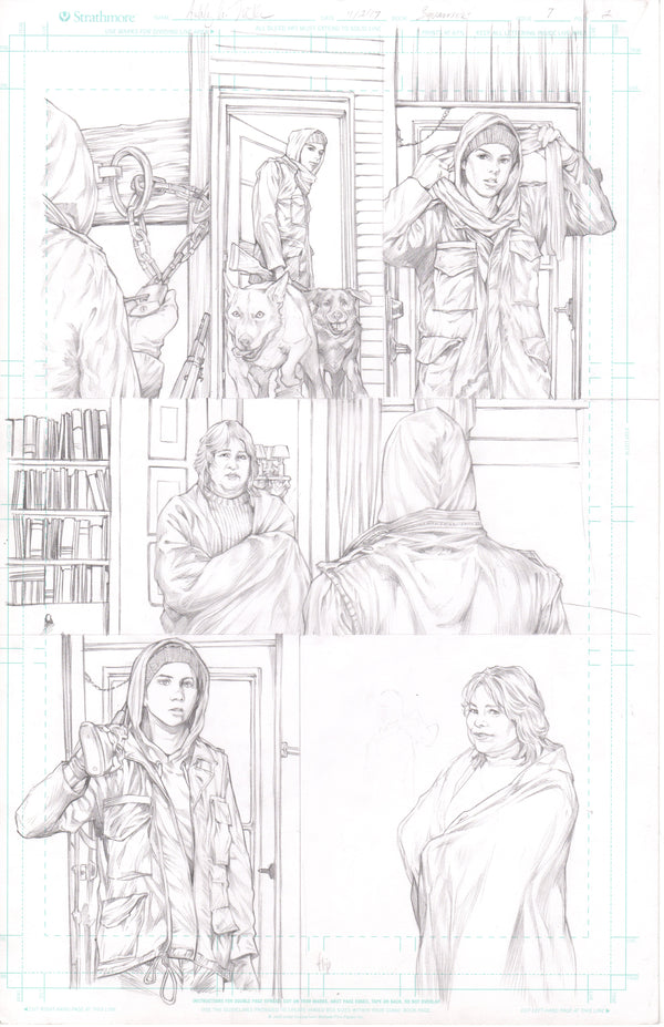 Squarriors comic-used art FULL PAGE -- Summer #3 Edgar, Carla, Sarge, and Lady